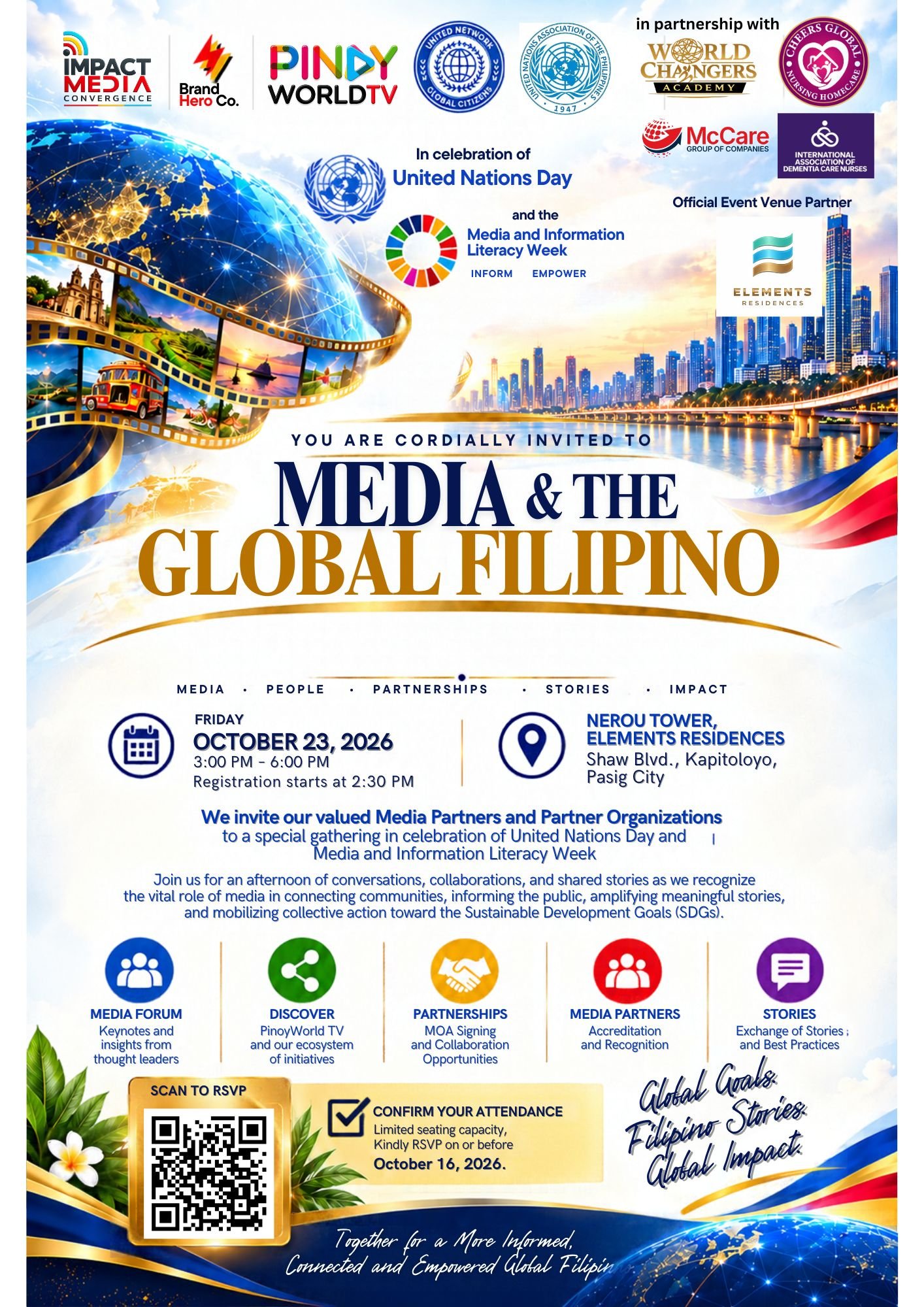 Media and the Global Filipino event invitation